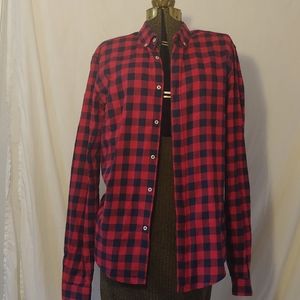 Zara man flannel shirt - slimfit L new